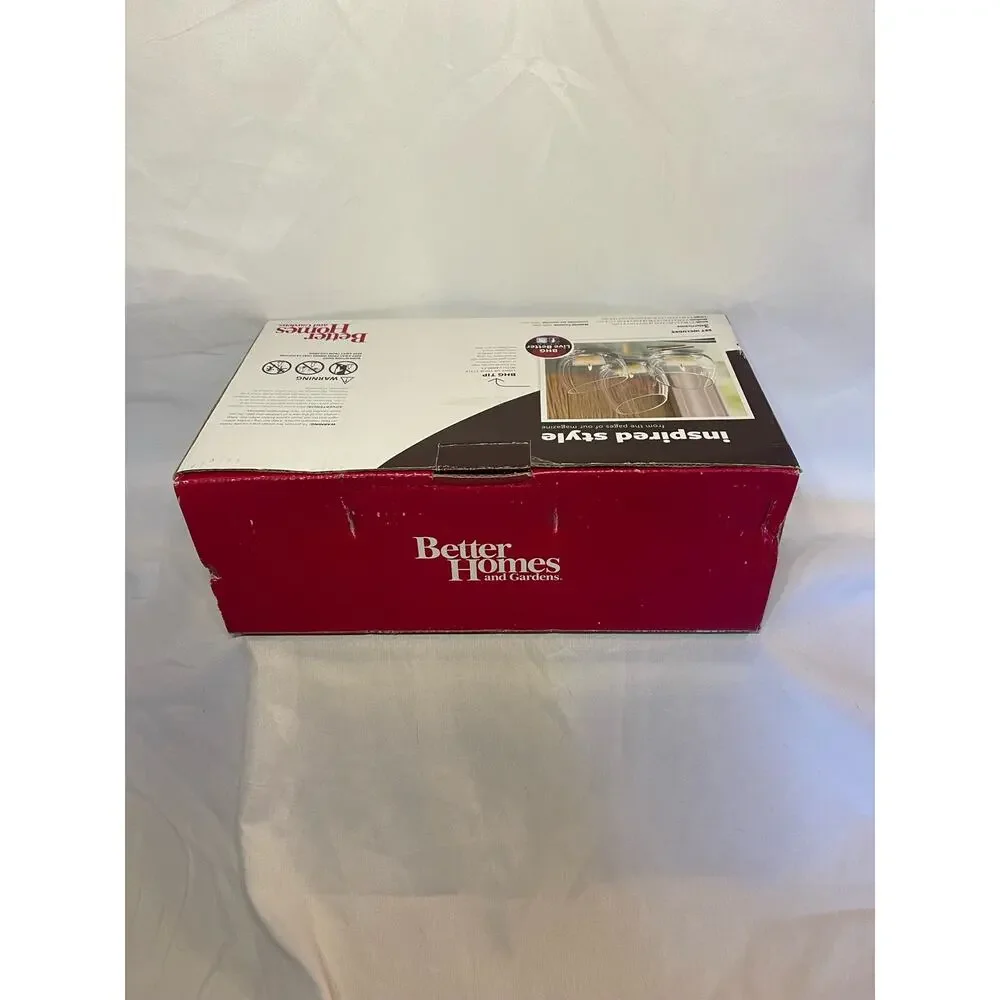 Better Home and Garden candle display-brand new-clear glass